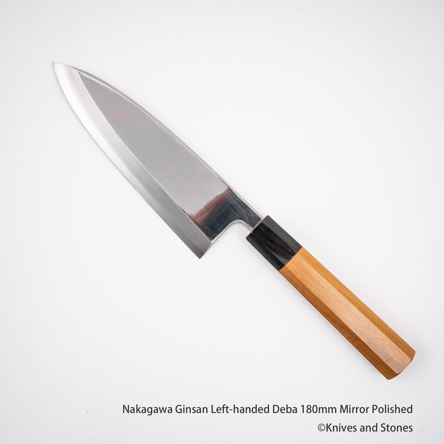 Nakagawa Ginsan 鏡面拋光左手 Deba 165/180/210 毫米