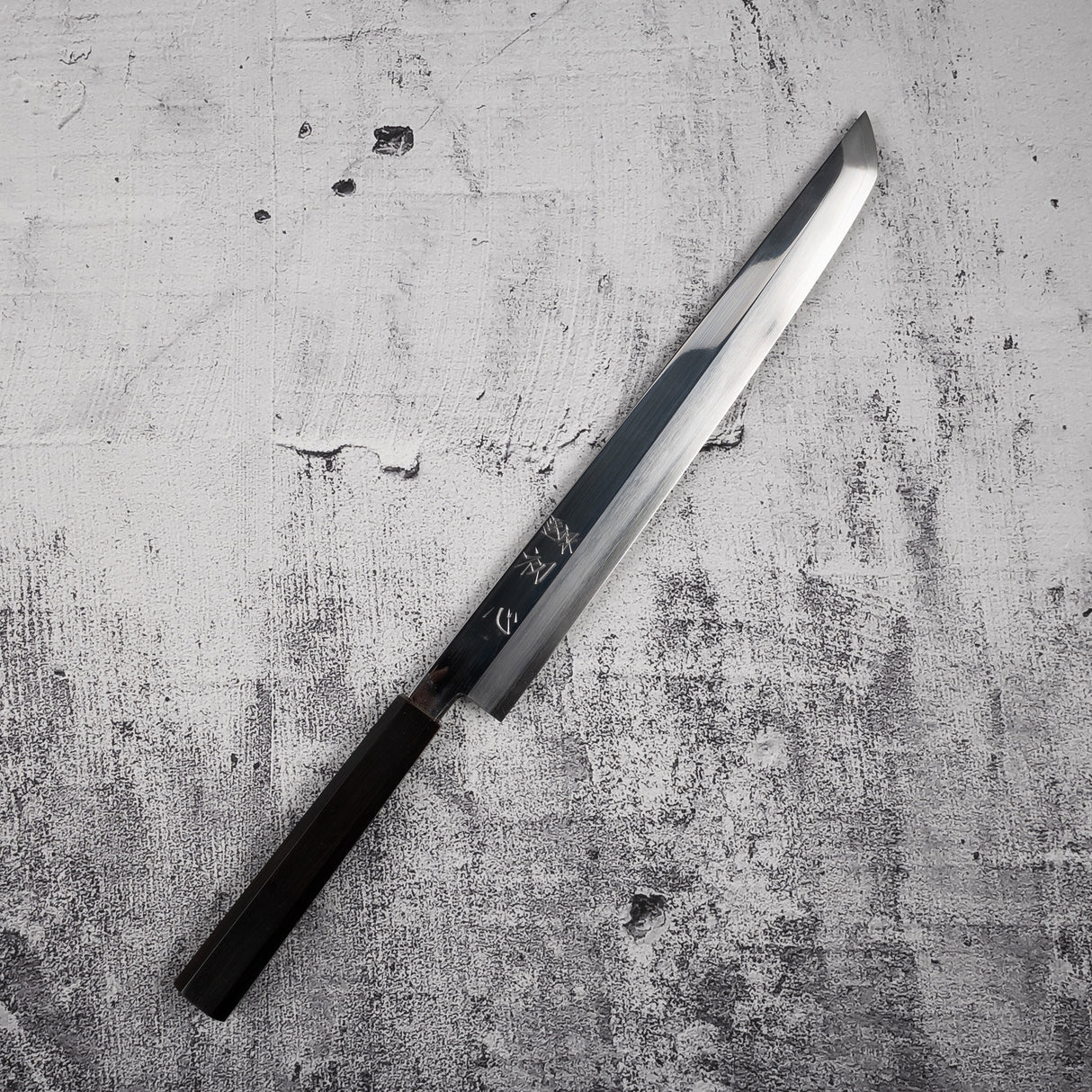 Nakakawa Ginsan Sakimaru Takobiki 300mm 鏡面拋光烏木 by Hatsukokoro