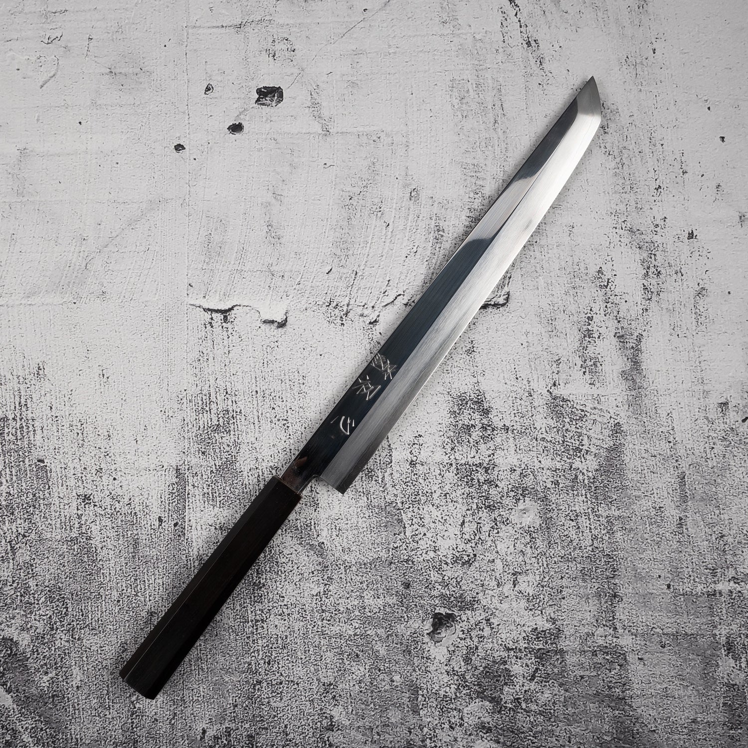 Nakakawa Ginsan Sakimaru Takobiki 300mm 鏡面拋光烏木 by Hatsukokoro