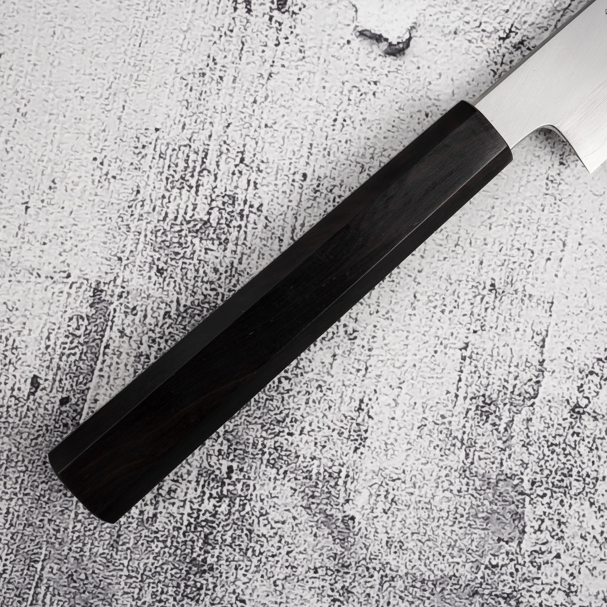 Nakagawa Ginsan Kasumi Finish Sujihiki 240mm 黑檀木