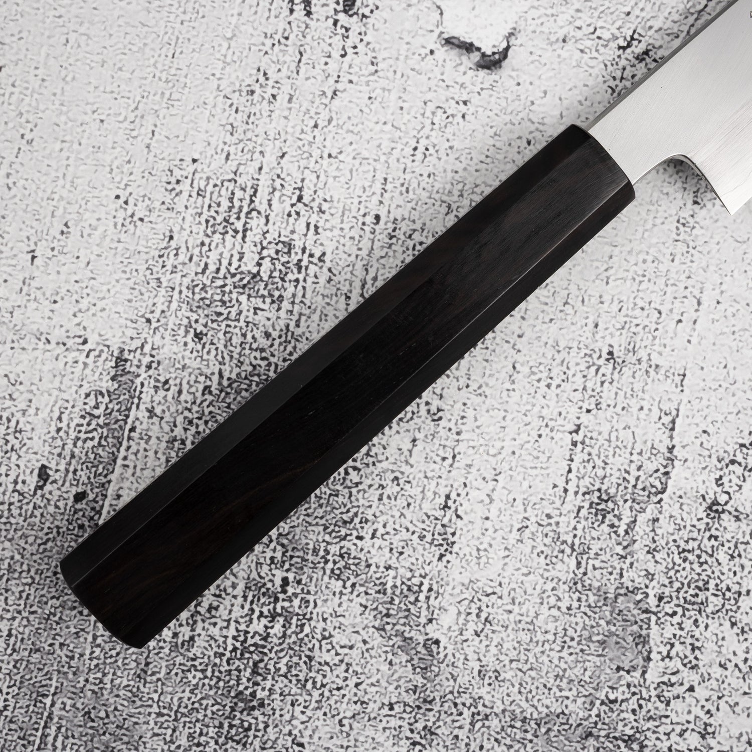 Nakagawa Ginsan Kasumi Finish Sujihiki 240mm 黑檀木