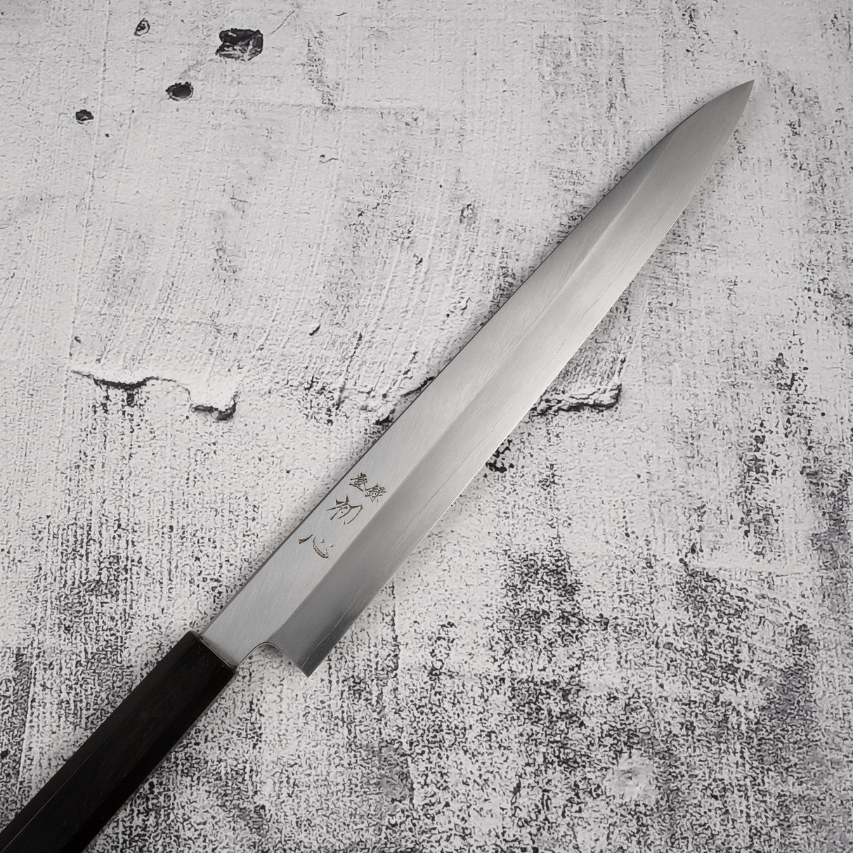 Nakagawa Ginsan Kasumi Finish Sujihiki 270mm 黑檀木