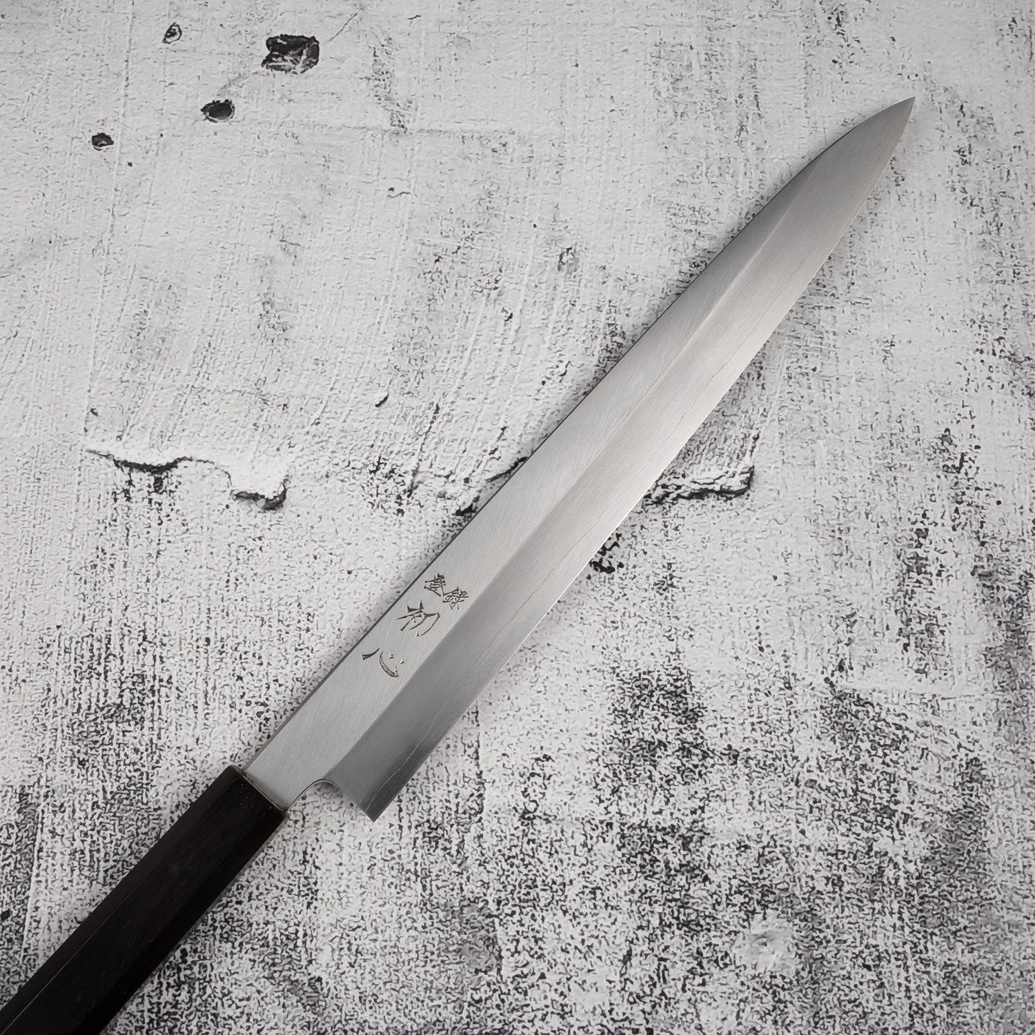Nakagawa Ginsan Kasumi Finish Sujihiki 270mm 黑檀木