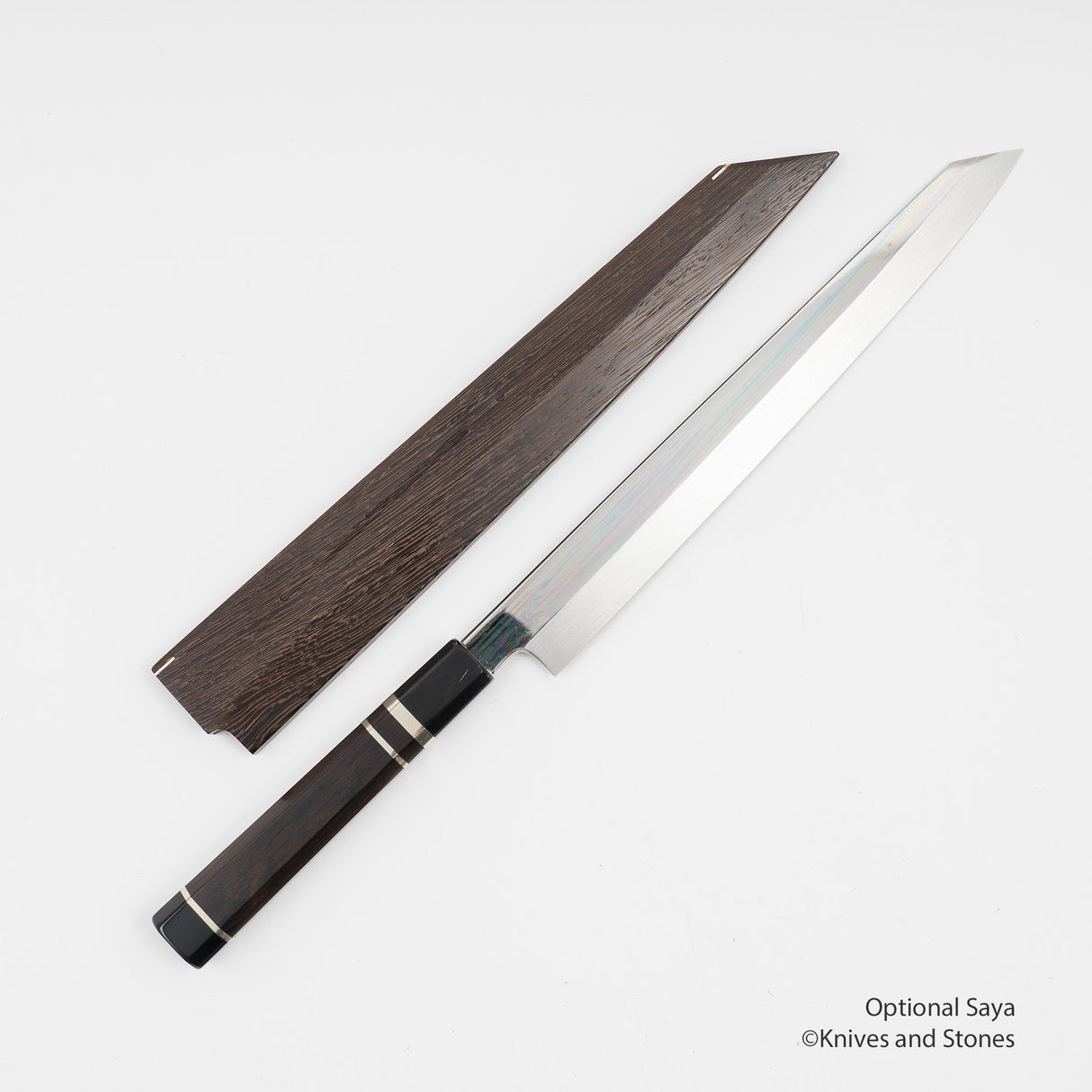 Nakagawa White Steel Honyaki K-tip Yanagiba 270mm Mirror Polish