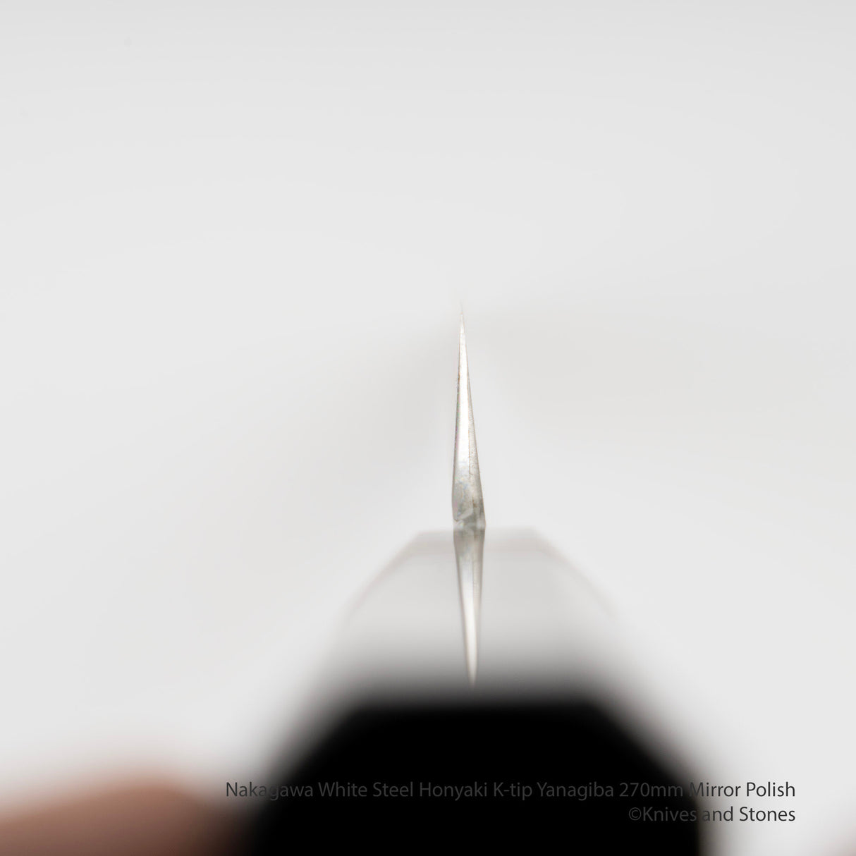 Nakagawa White Steel Honyaki K-tip Yanagiba 270mm Mirror Polish