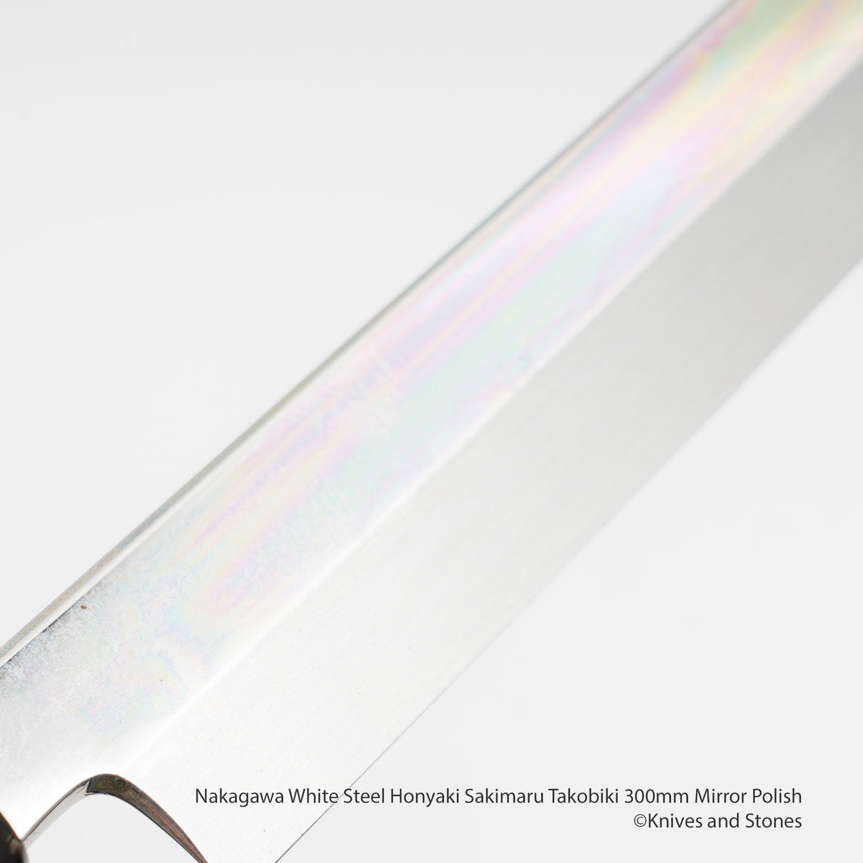 中川白鋼 Honyaki Sakimaru Takobiki 300mm 鏡面拋光