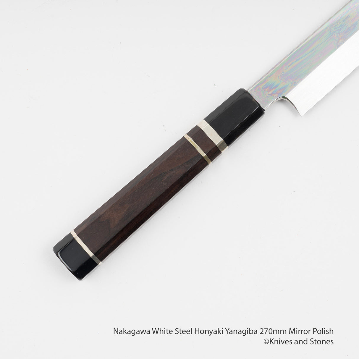 中川白鋼 Honyaki Yanagiba 270mm 鏡面拋光