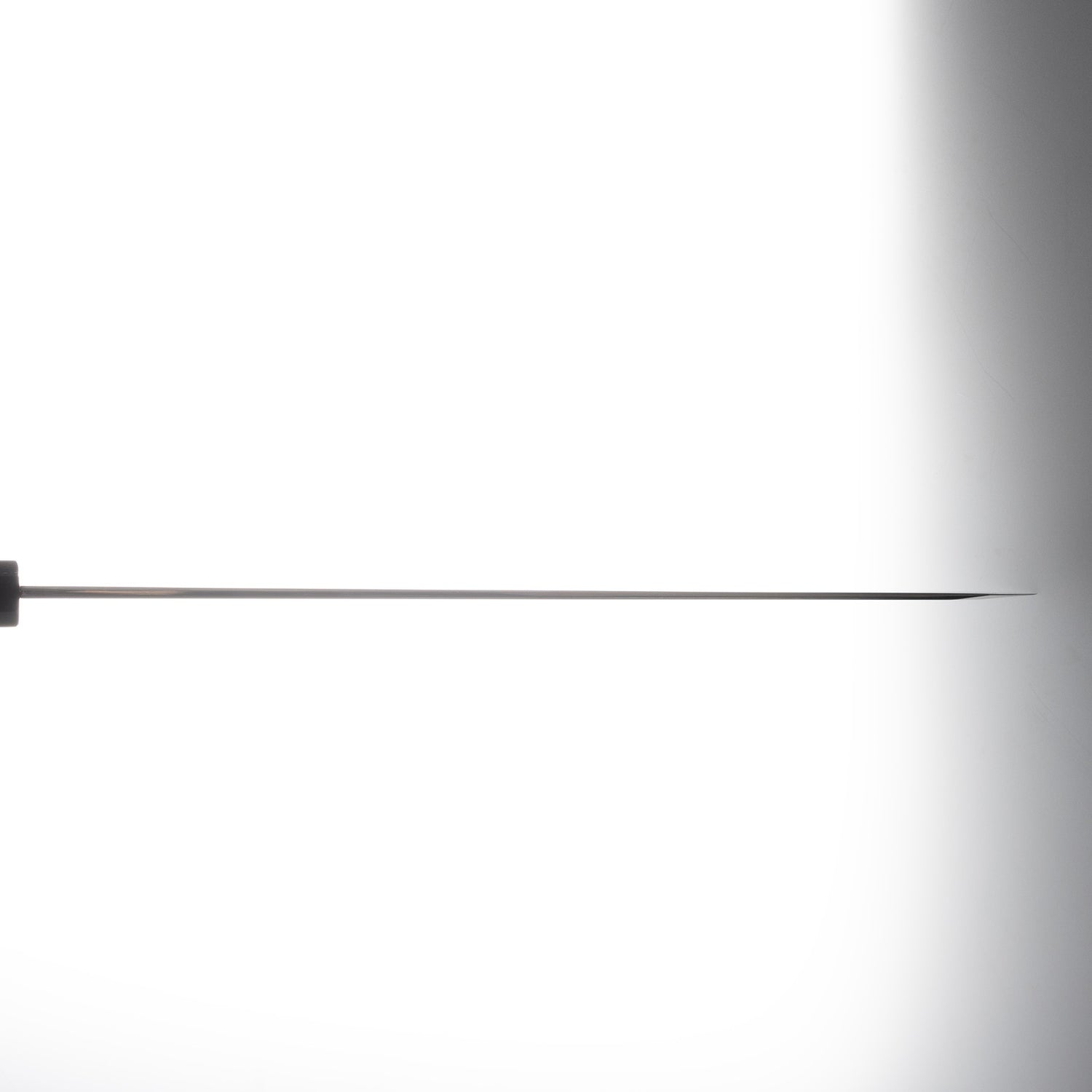 中川 銀三 牛刀尖柳刃 330mm 鏡面拋光 烏木柄