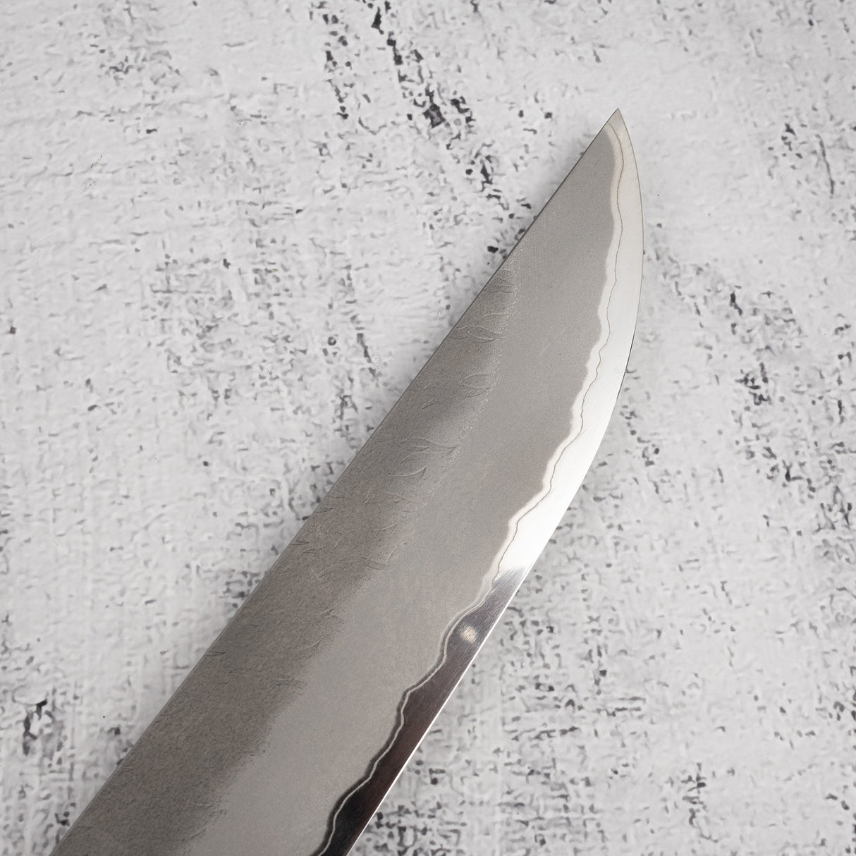 Nigara Aogami (Blue) Super Sakimaru Sujihiki 300mm Tsuchime Black Chacate