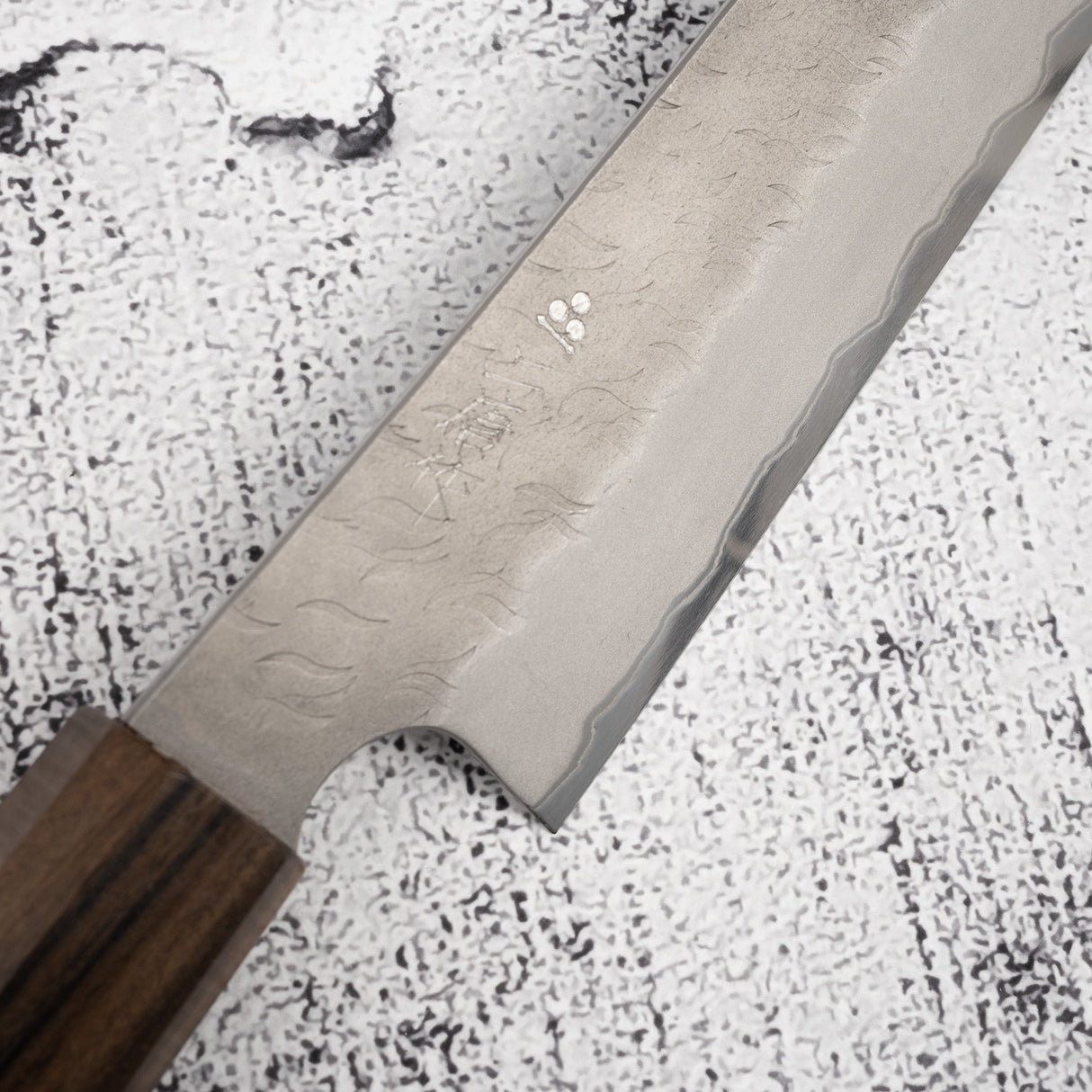 Nigara Aogami (Blue) Super Sakimaru Sujihiki 300mm Tsuchime Black Chacate