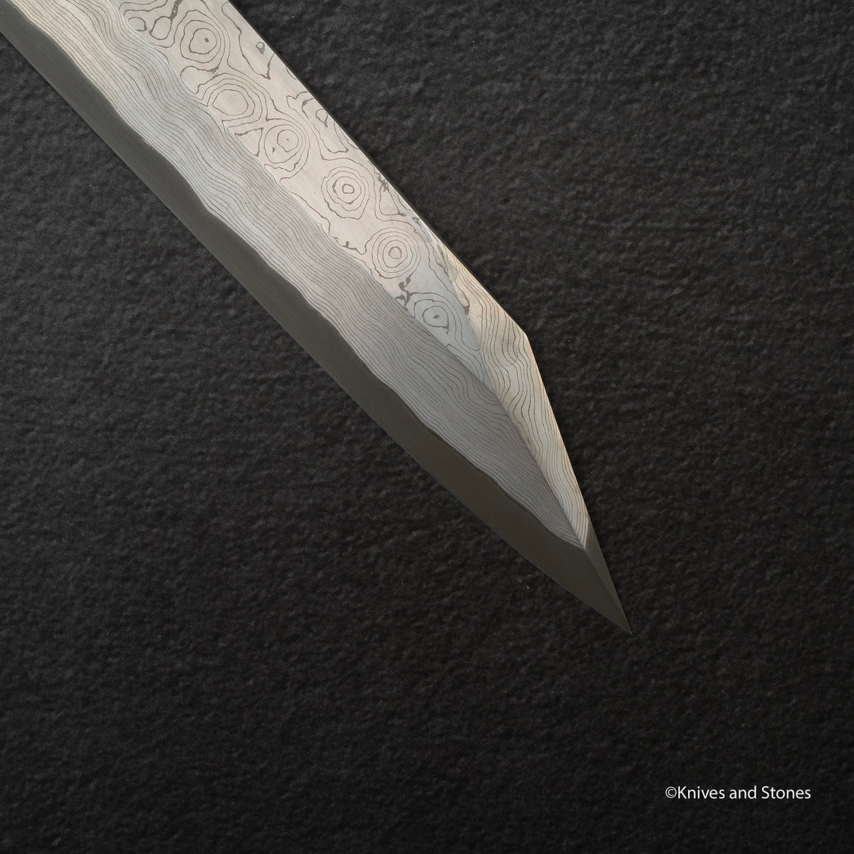 Nigara 暗門 黑染 藍色 2 大馬士革 柳葉桐助 300mm