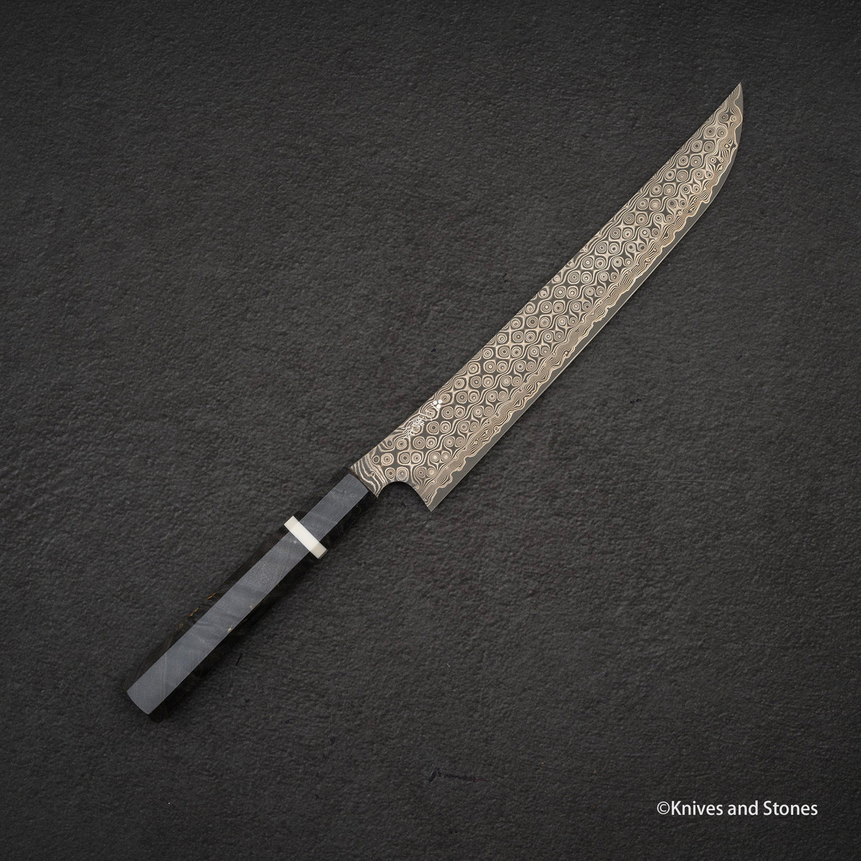 二唐Anmon SG2雨滴大馬士革先丸筋引270mm