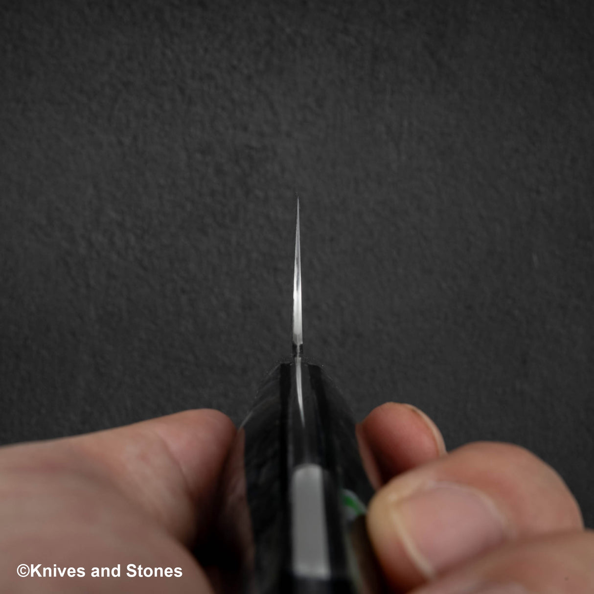 Nigara Anmon (暗紋) SG2 Raindrop Damascus K tip Gyuto 210mm Mother-of-Pearl Inlay Handle