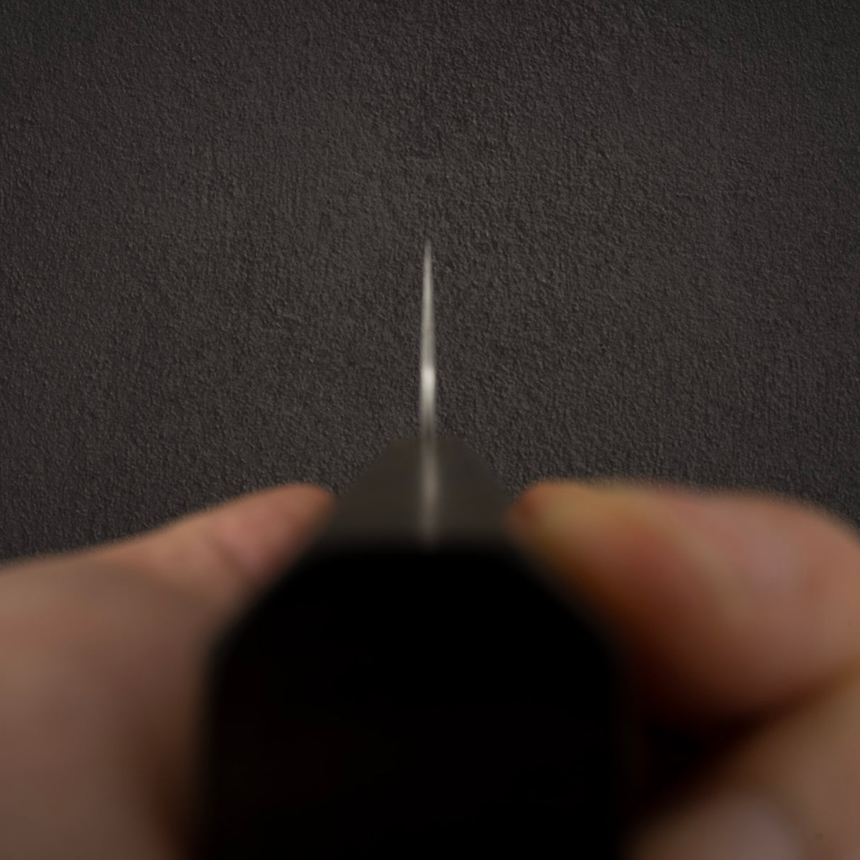 Nigara Aogami(藍色)超級啞光黑內土目成品三德 180mm 黑色 Chacate