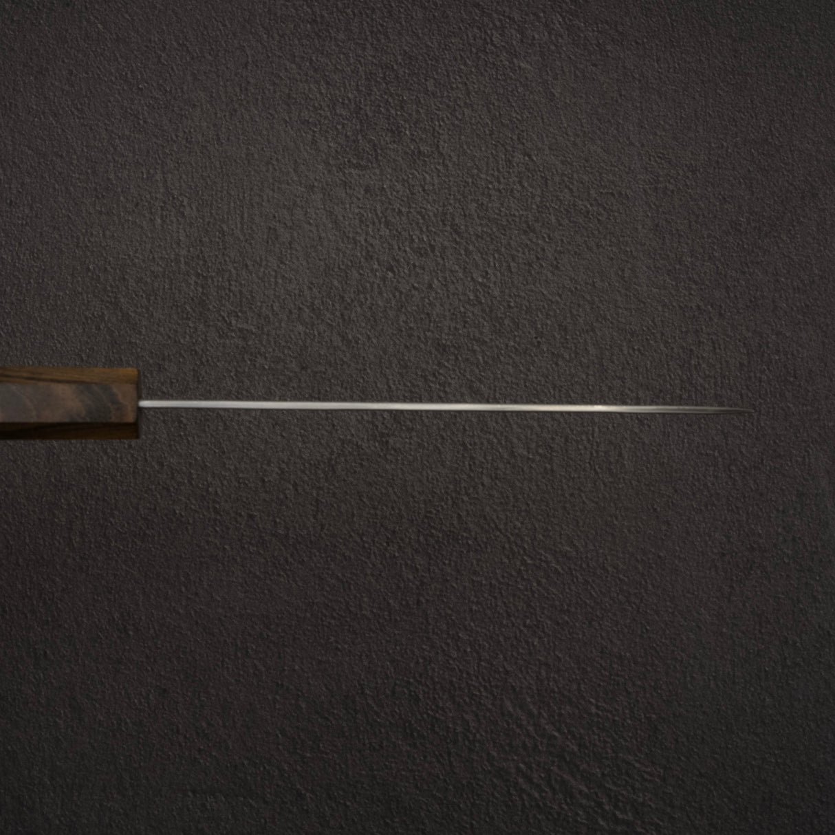 Nigara Aogami(藍色)超級啞光黑內土目成品三德 180mm 黑色 Chacate