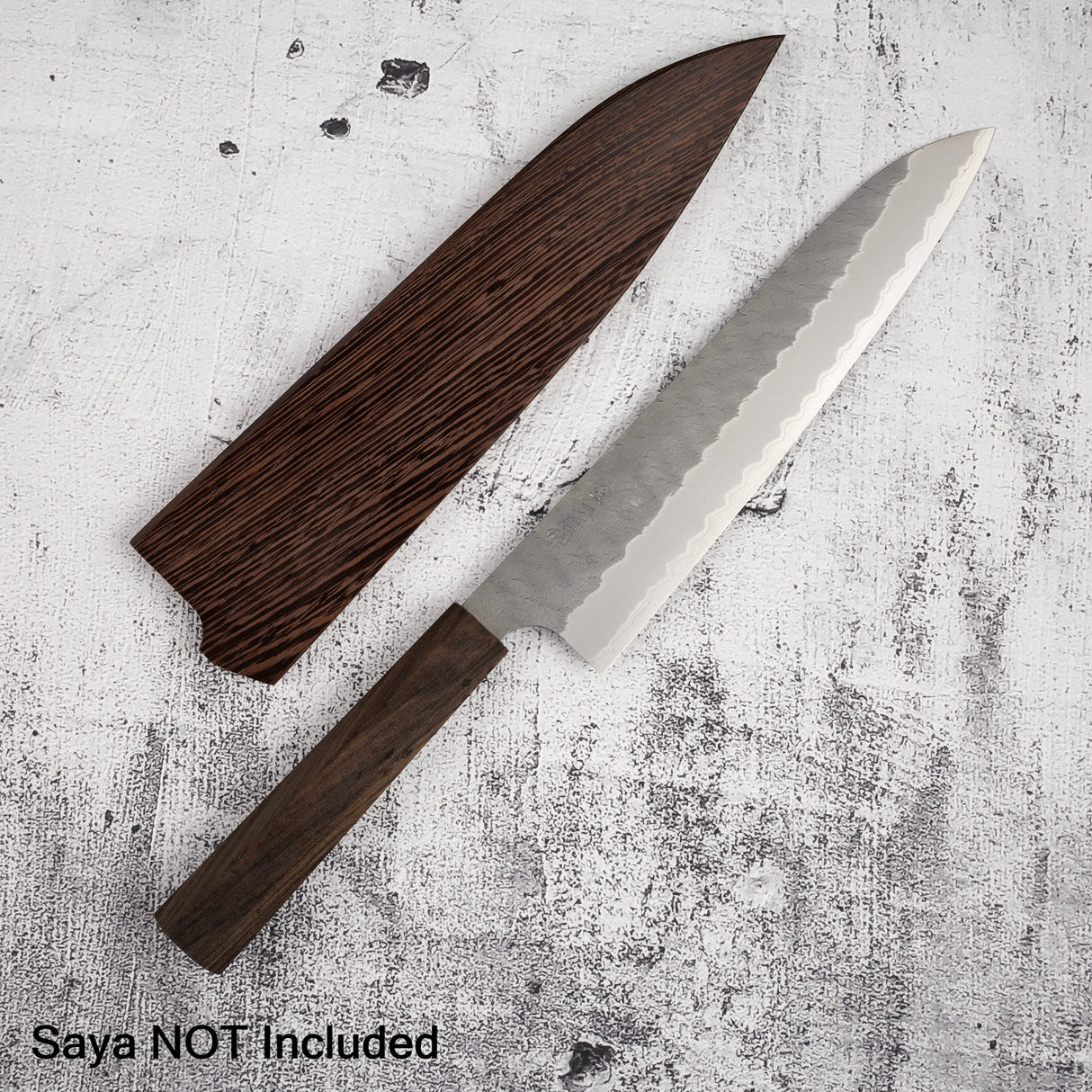 Nigara Aogami (藍色) Super Gyuto 240mm Tsuchime Black Chacate