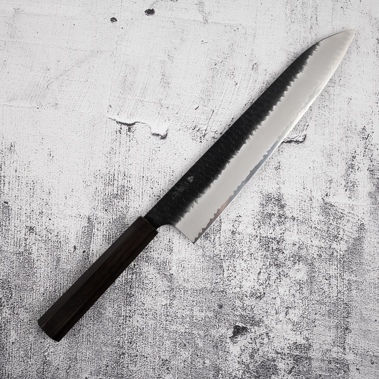 Nigara SG2 KU Gyuto 270mm Kurouchi Tsuchime Ebony