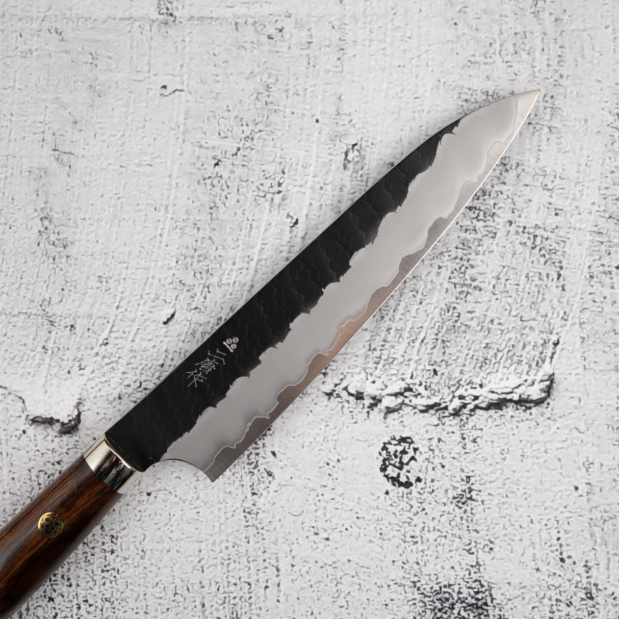 Nigara SG2 Kurouchi Petty 150mm Tsuchime 西部鐵木搭配 Saya