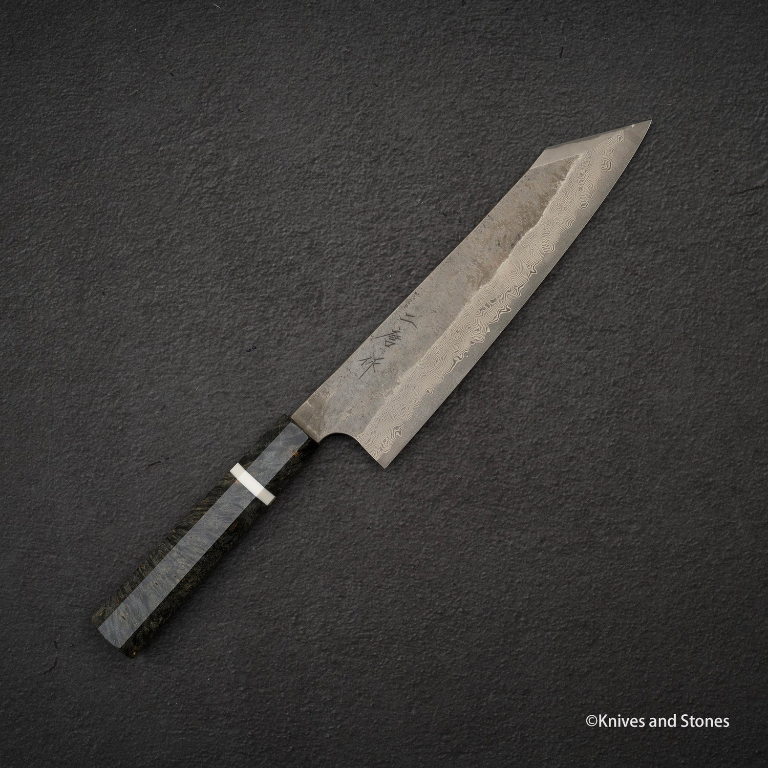 Nigara Ginsan Kurozome Damascus K-tip Gyuto 240mm