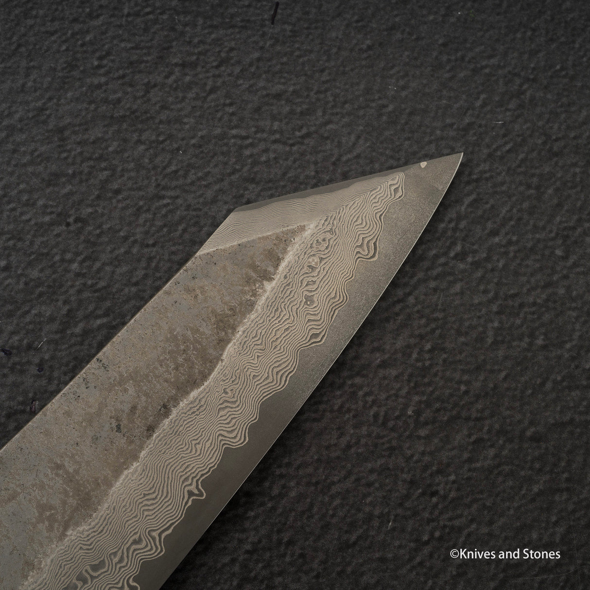 Nigara Ginsan Kurozome Damascus K-tip Gyuto 240mm