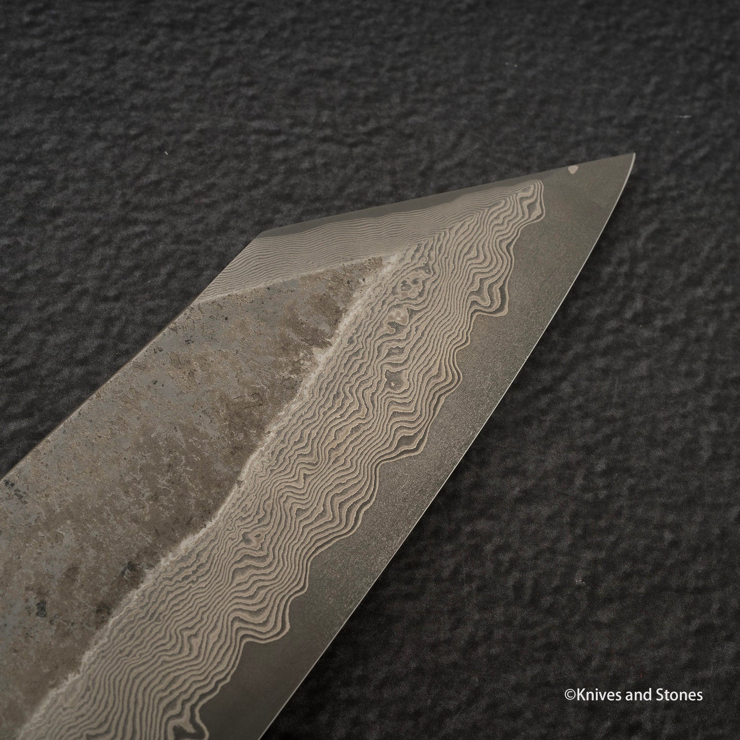 Nigara Ginsan Kurozome Damascus K-tip Gyuto 240mm