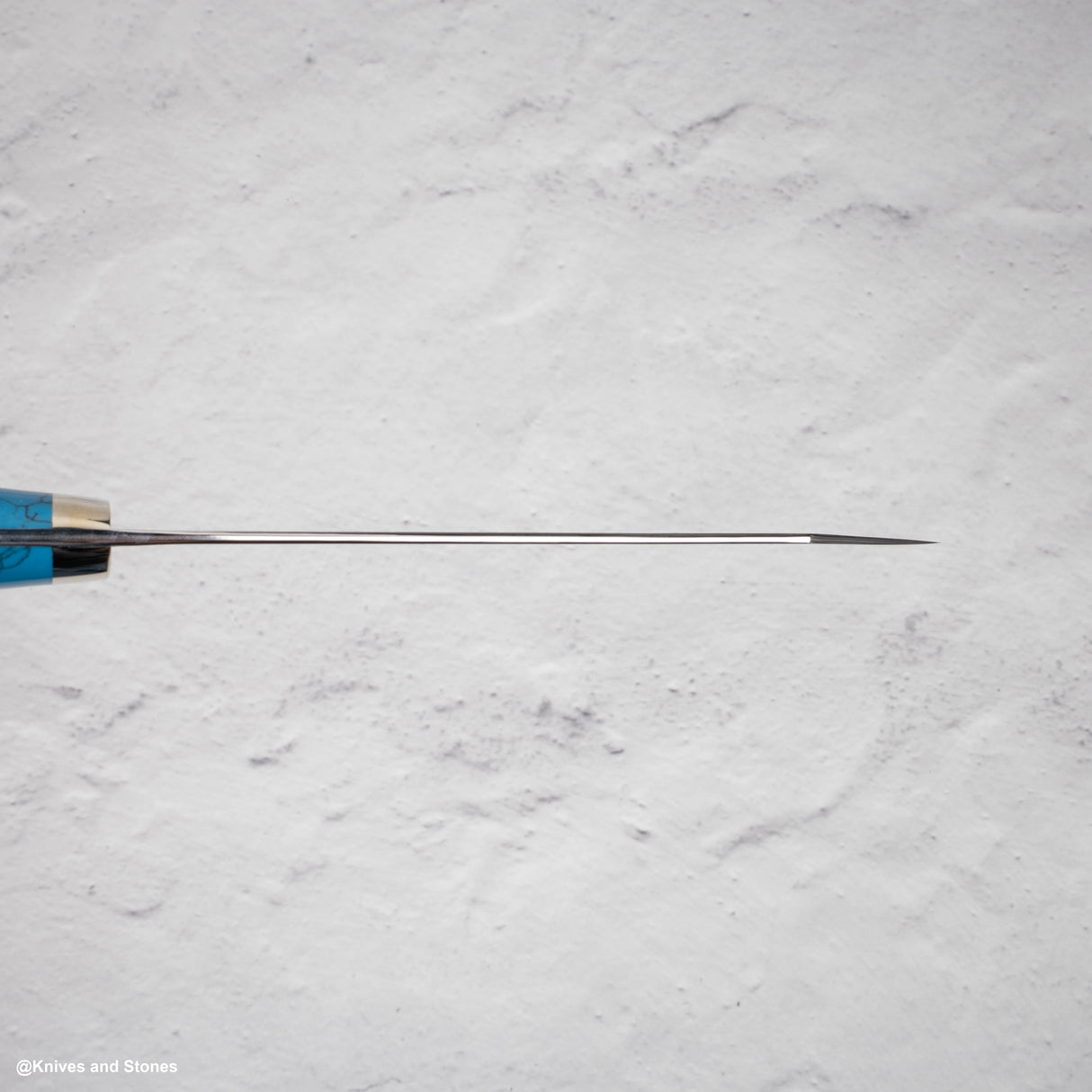 Nigara Anmon(暗紋)SG2 雨滴大馬士革文化 180 毫米西部藍綠松石