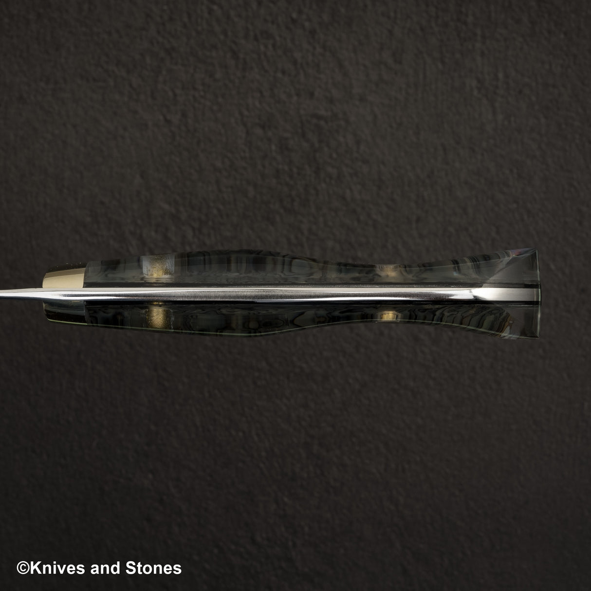 Nigara Anmon(暗紋)SG2 雨滴大馬士革文化 180 毫米珍珠母貝鑲嵌手柄