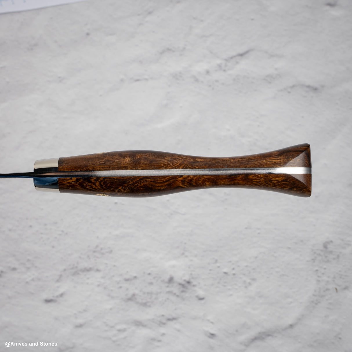 Nigara Anmon (暗紋) SG2 雨滴大馬士革 K-tip 小西部 150mm 鐵木