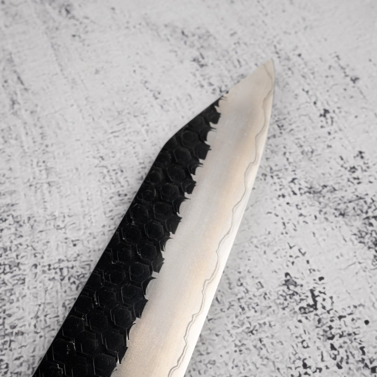 二唐 SG2 K型筋引 255mm 槌目黑打 安柏納西式手柄