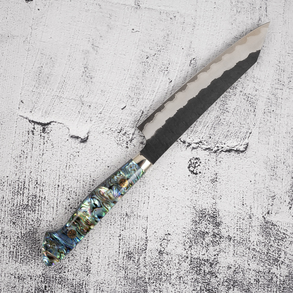 Nigara SG2 K-tip Petty 150mm Tsuchime Kurouchi Western Mother of Pearl