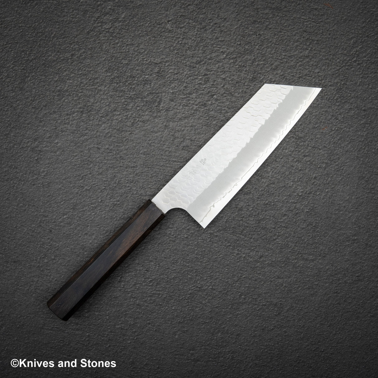 Nigara SG2 Tsuchime Matt Migaki K 尖 Nakiri 180mm 烏木手柄