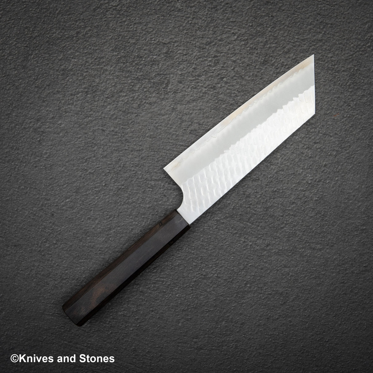 Nigara SG2 Tsuchime Matt Migaki K 尖 Nakiri 180mm 烏木手柄