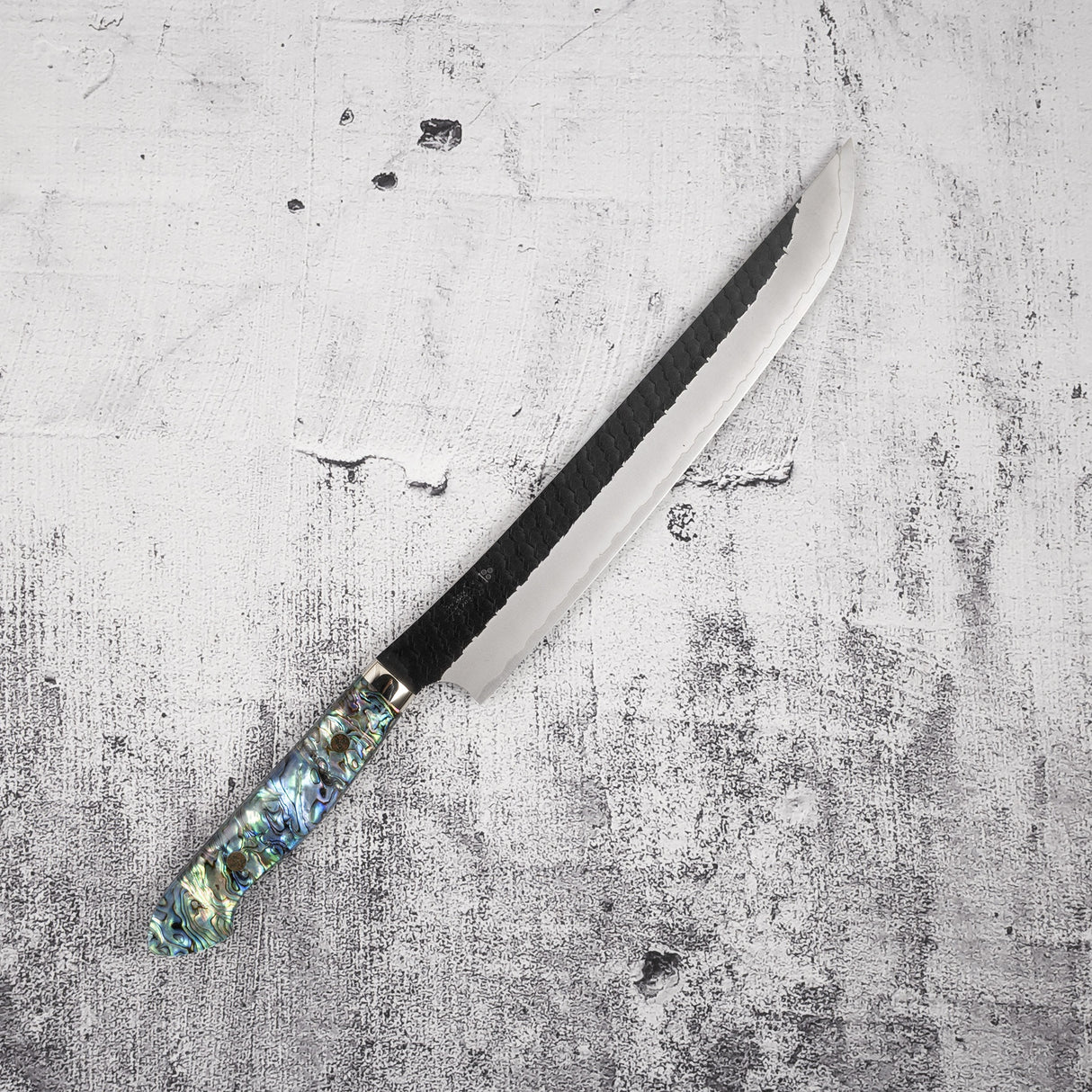 Nigara SG2 Mother-of-pearl Sakimaru Sujihiki 270mm Kurouchi Tsuchime