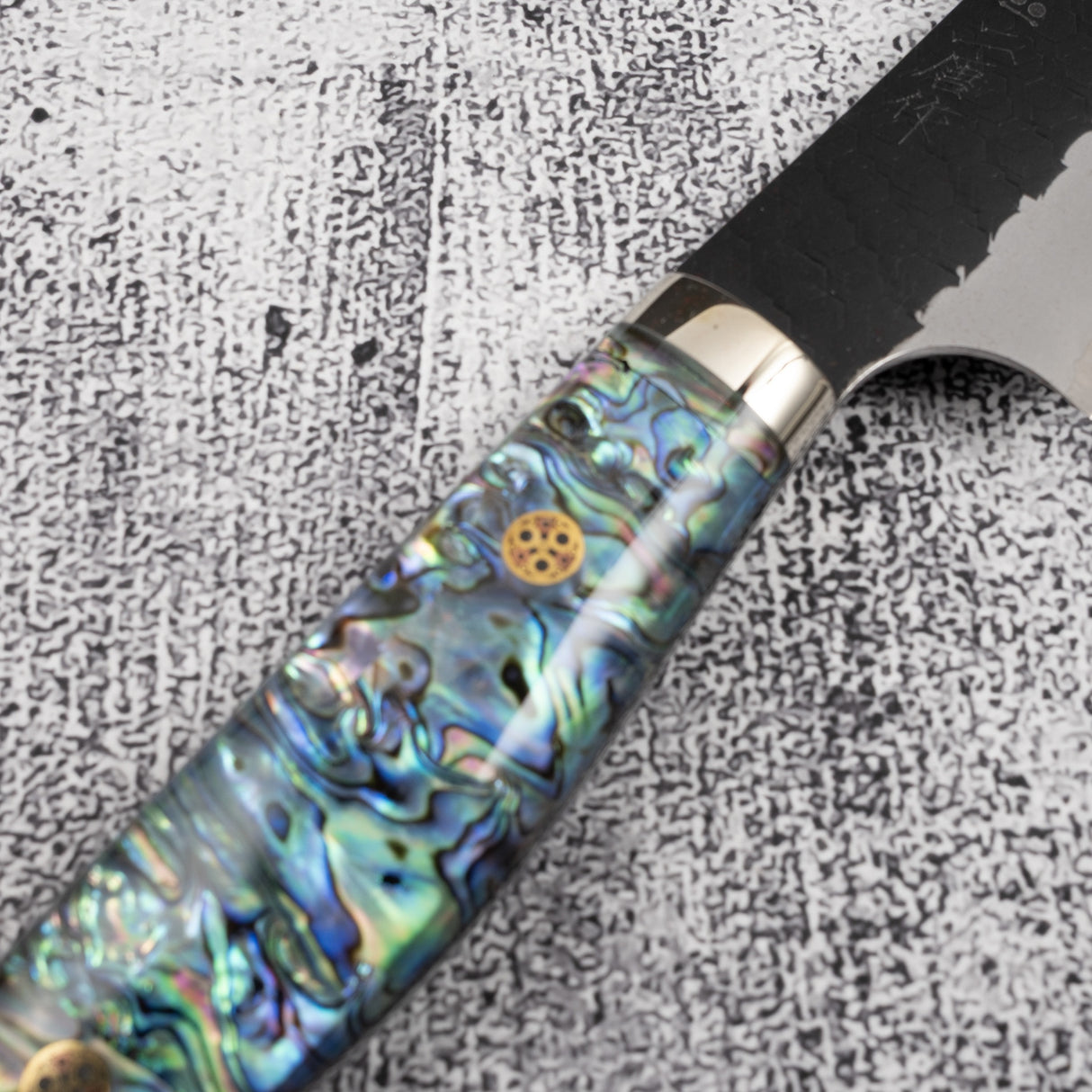 二唐 SG2 珍珠母 魚尾型筋引 300mm 黑打槌目