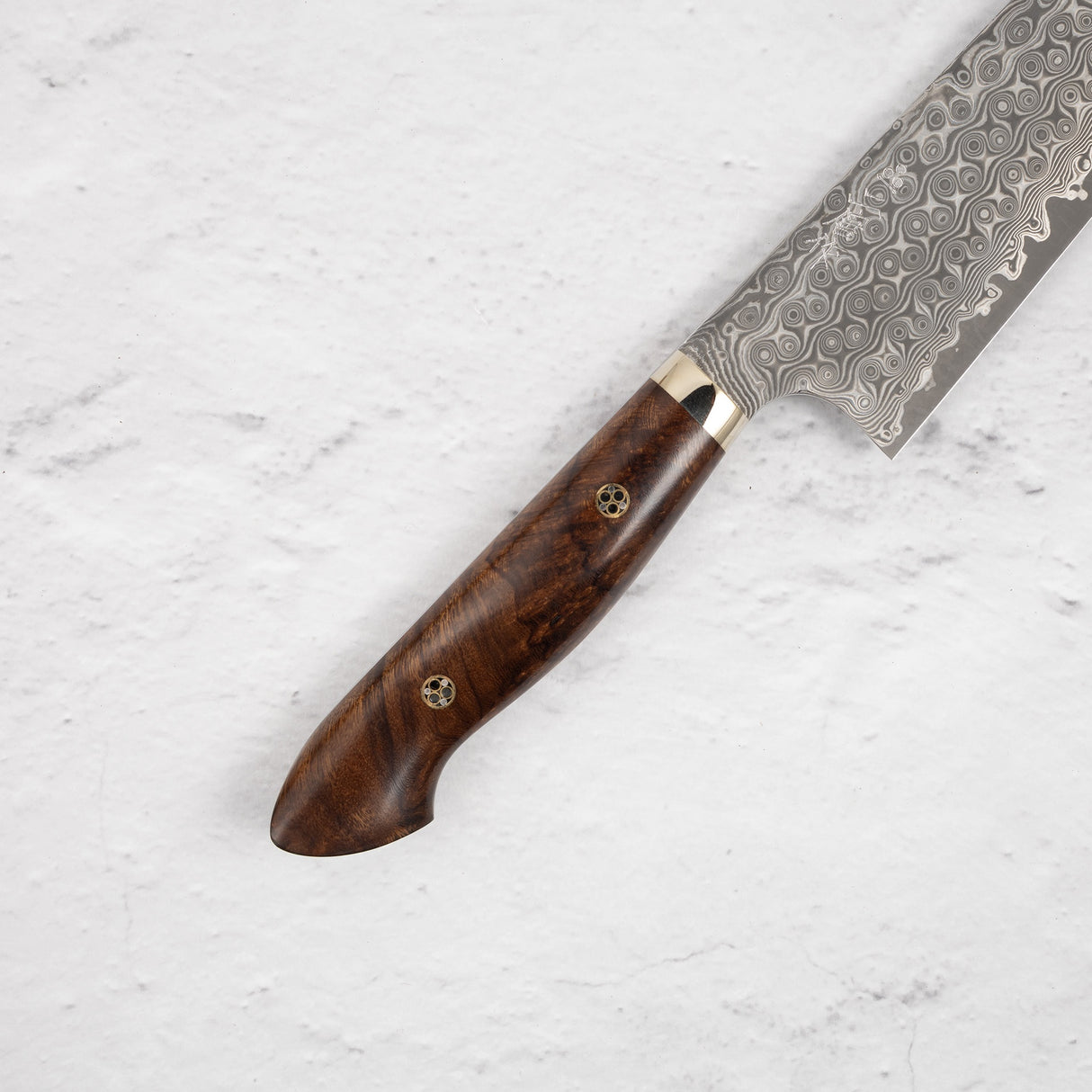 Nigara Anmon (暗紋) SG2 雨滴大馬士革牛刀 210mm 西洋鐵木