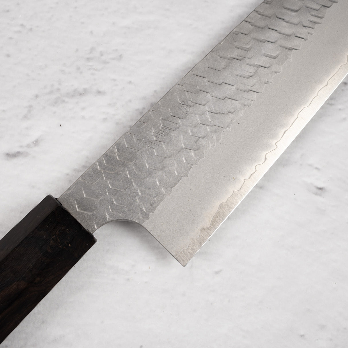 Nigara SG2 Tsuchime Matt Migaki Gyuto 240mm Ebony