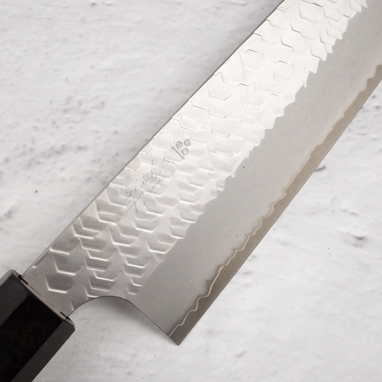 Nigara SG2 Tsuchime Matt Migaki Gyuto 240mm Ebony