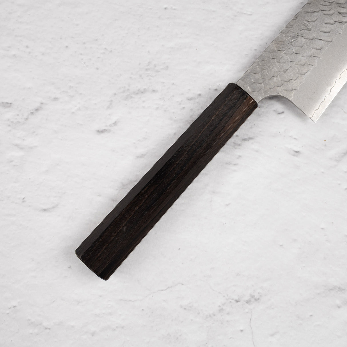 Nigara SG2 Tsuchime Matt Migaki K-tip Gyuto 210mm 烏木