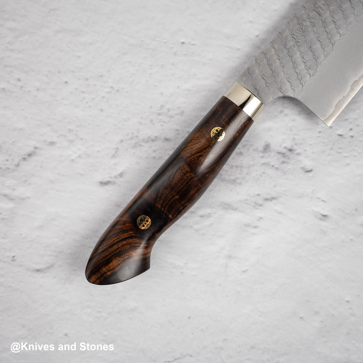 Nigara SG2 Tsuchime Matt Migaki K-tip Nakiri 180mm 西部鐵木