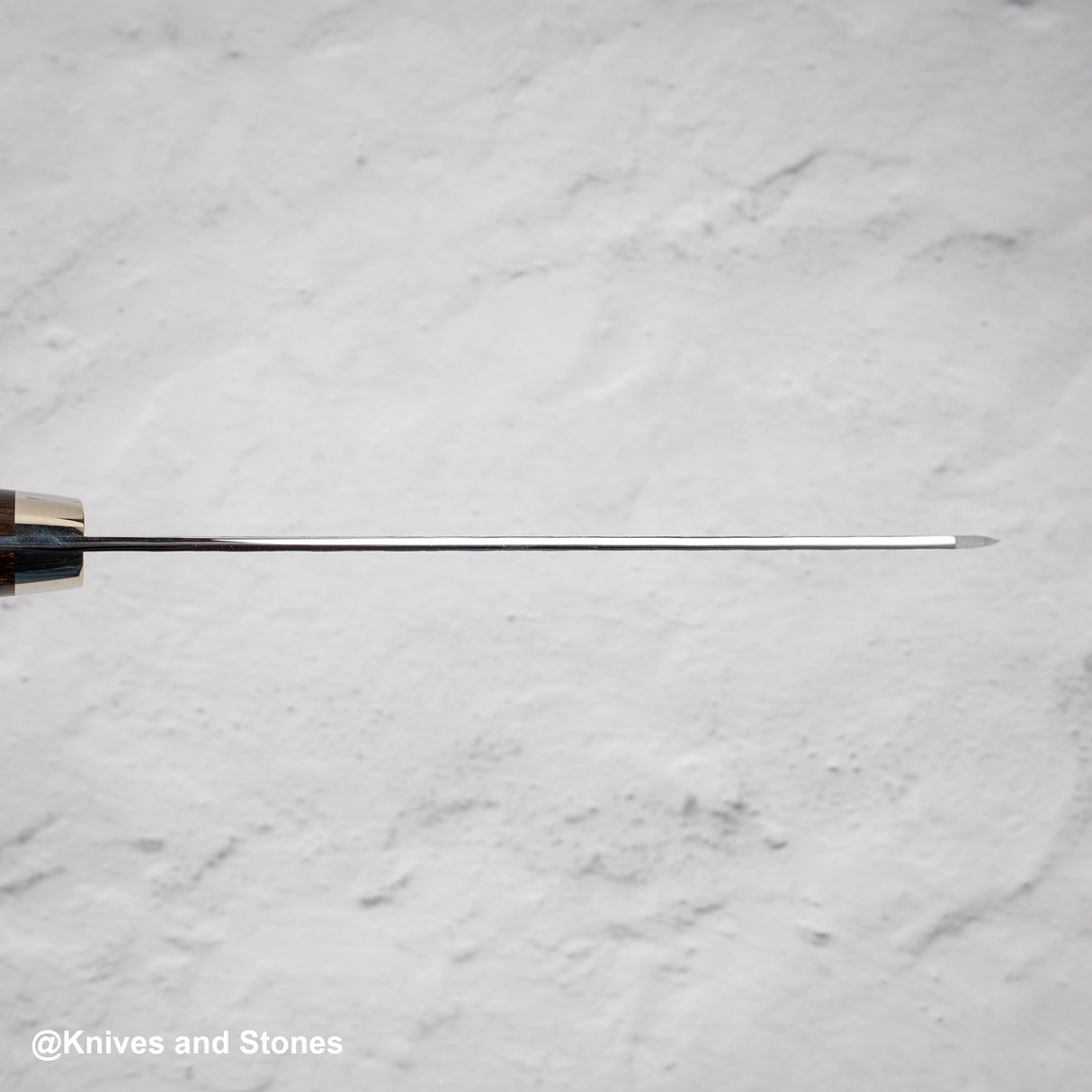 Nigara SG2 Tsuchime Matt Migaki K-tip Nakiri 180mm 西部鐵木