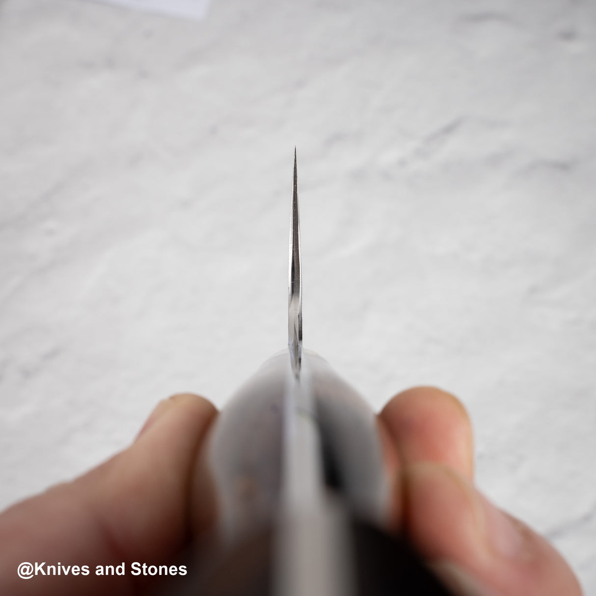 Nigara SG2 Tsuchime Matt Migaki K-tip Nakiri 180mm 西部鐵木