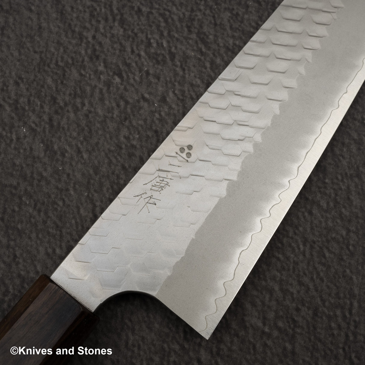 Nigara SG2 Tsuchime Matt Migaki Gyuto 210mm Ebony Handle