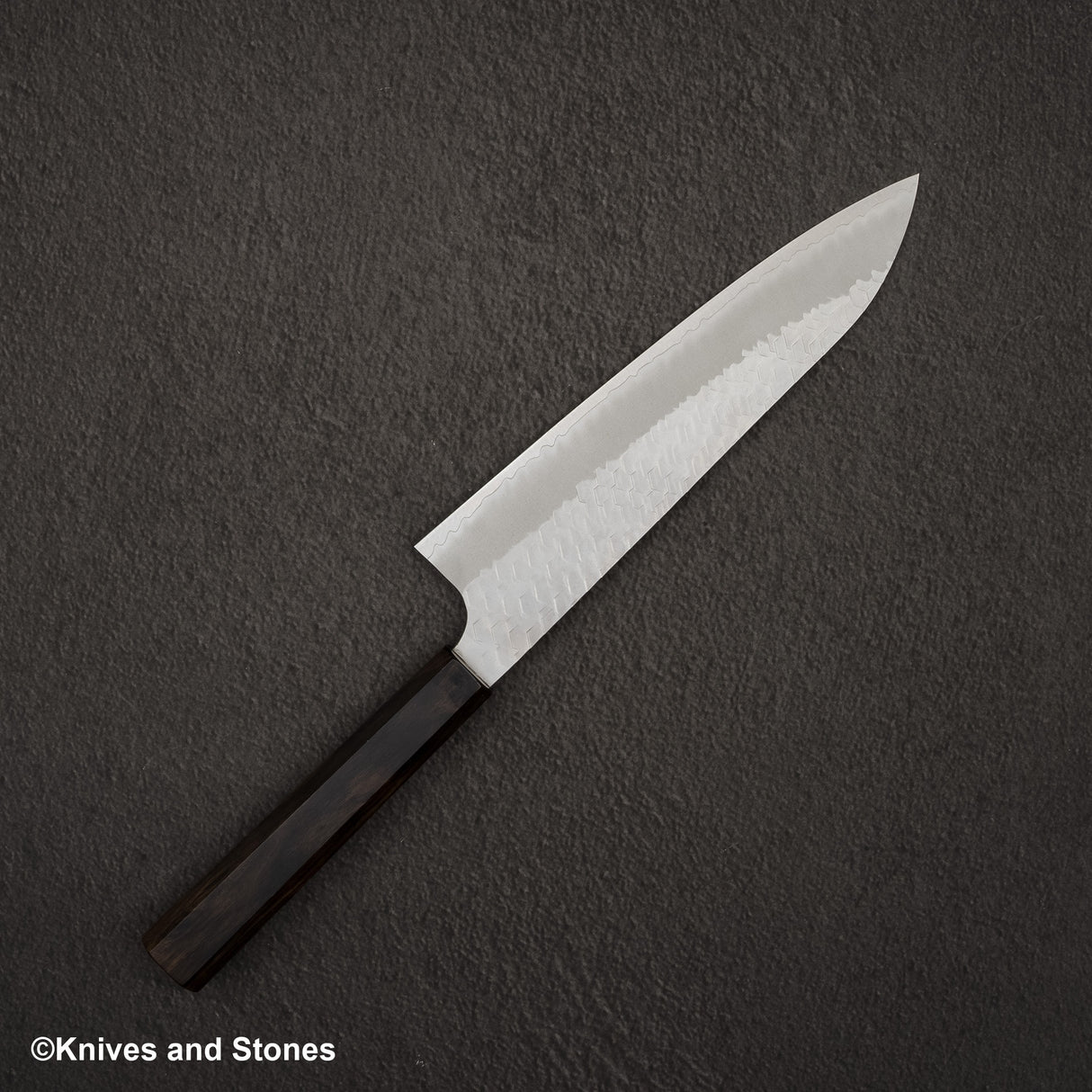 Nigara SG2 Tsuchime Matt Migaki Gyuto 210mm Ebony Handle