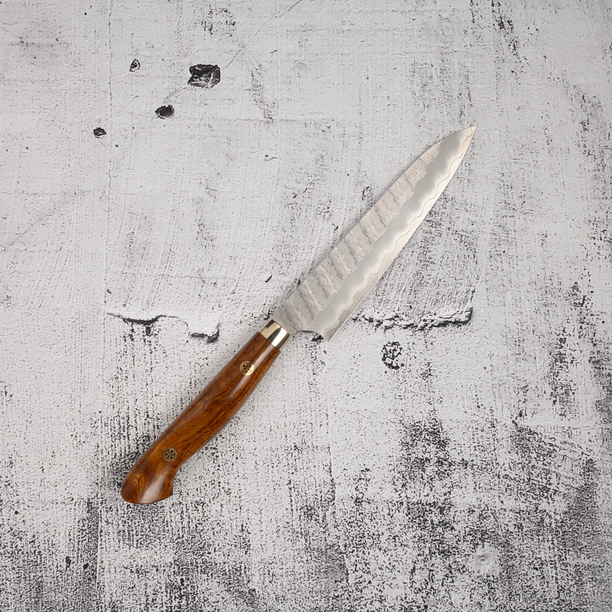 二唐SG2槌目霧面磨小刀 150mm 西式鐵木柄