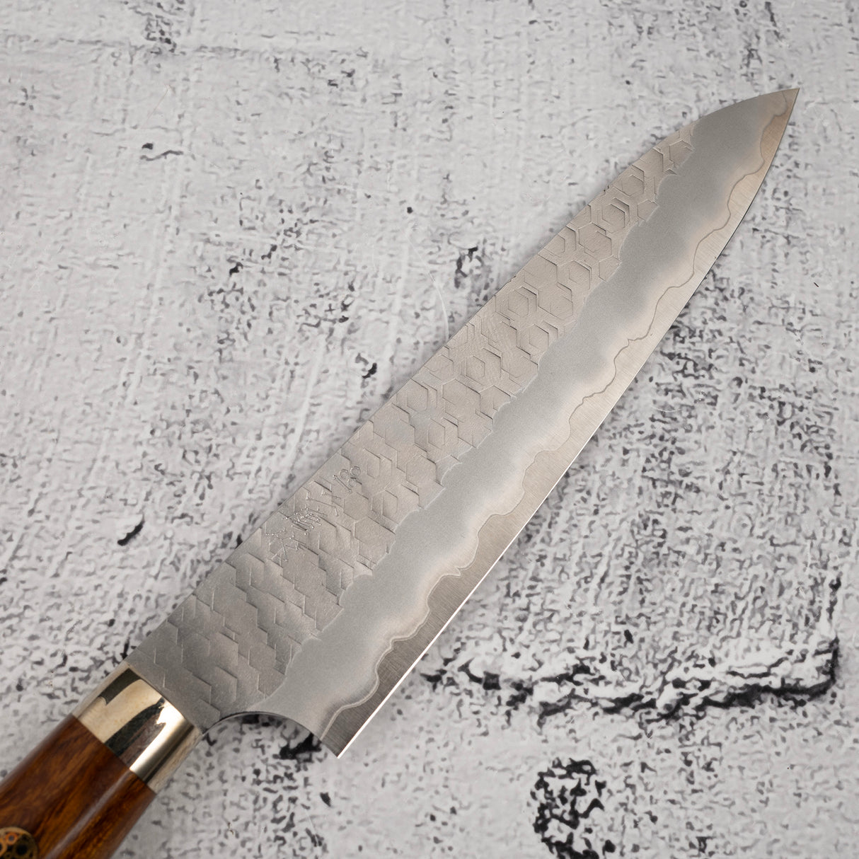 二唐SG2槌目霧面磨小刀 150mm 西式鐵木柄