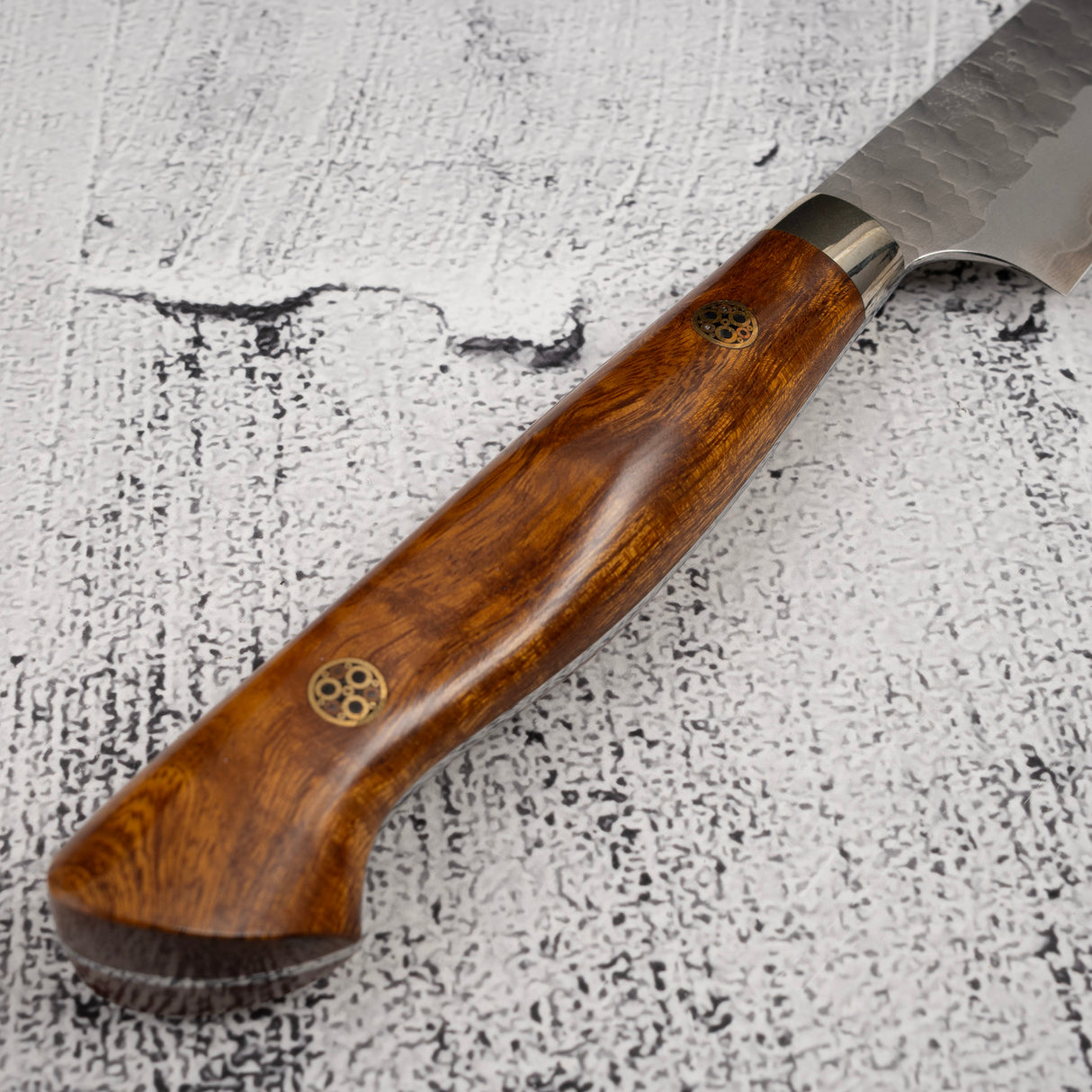 二唐SG2槌目霧面磨小刀 150mm 西式鐵木柄