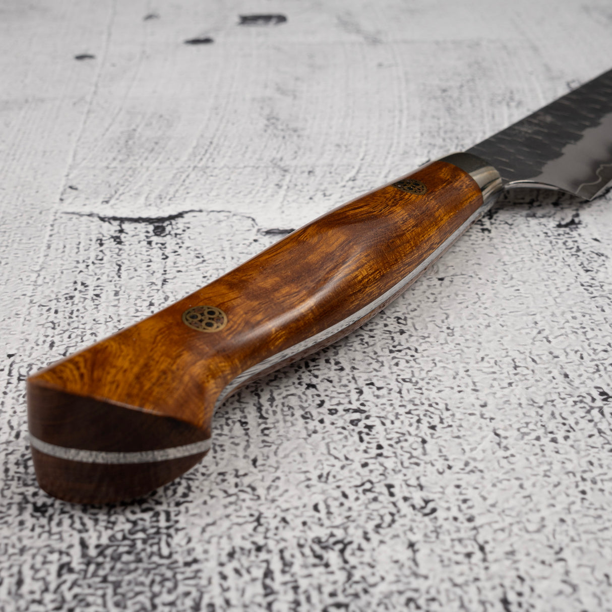 二唐SG2槌目霧面磨小刀 150mm 西式鐵木柄