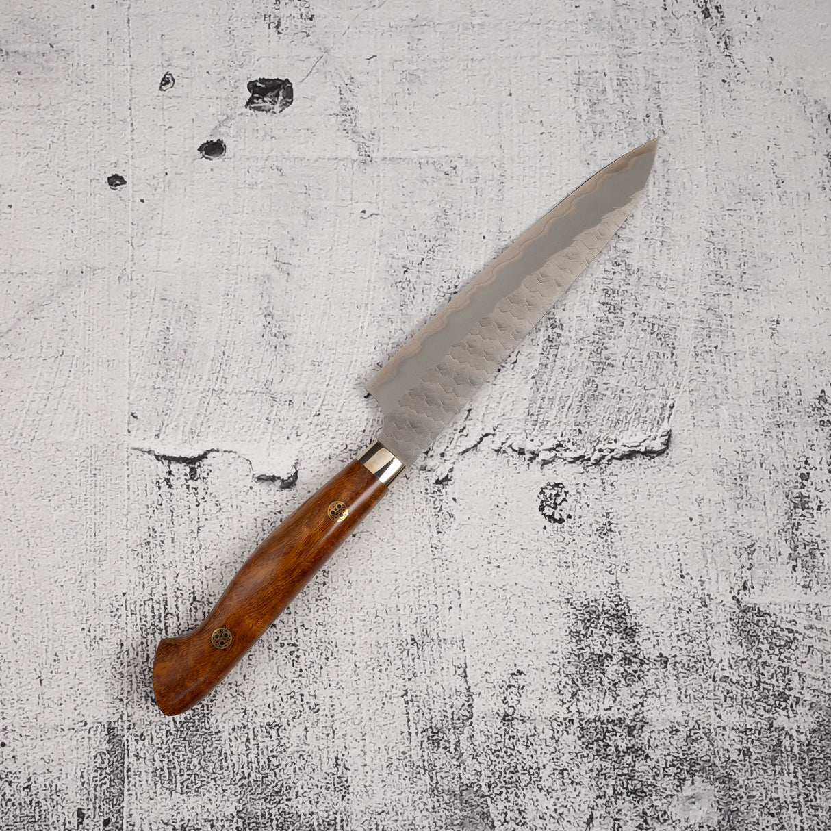 二唐SG2槌目霧面磨小刀 150mm 西式鐵木柄