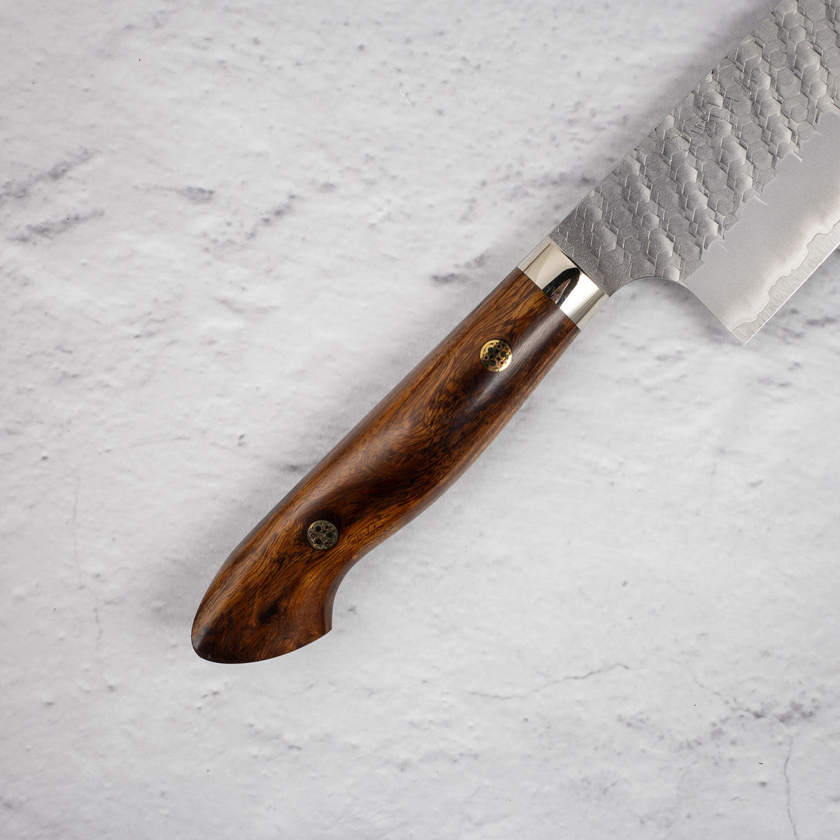 Nigara SG2 Tsuchime Matt Migaki Santoku 180mm 西部鐵木