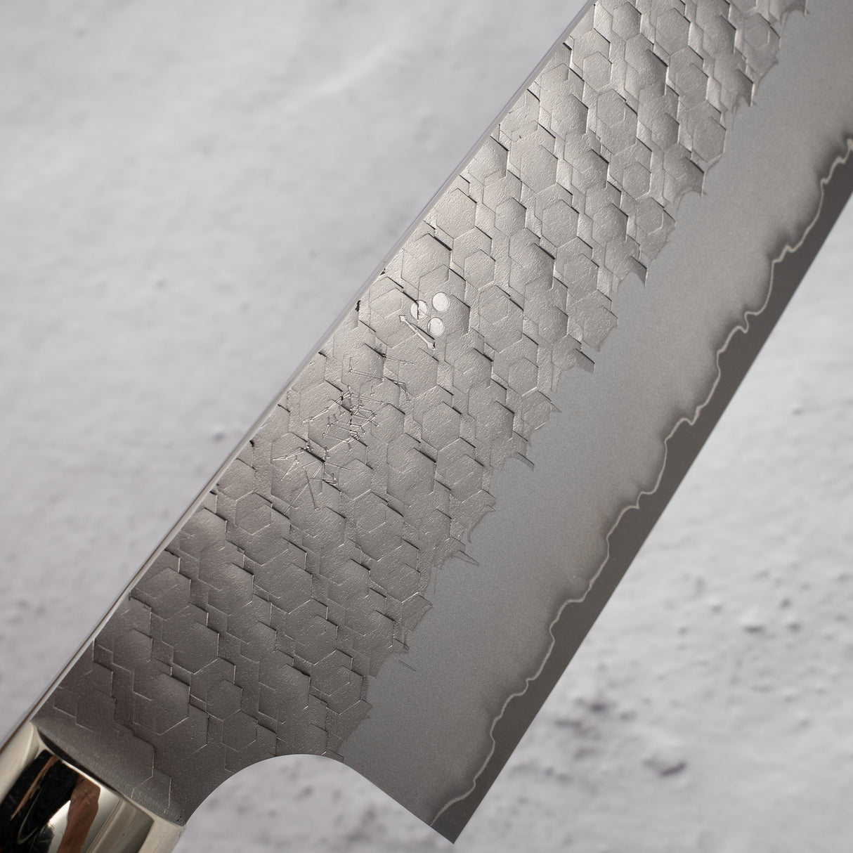 Nigara SG2 Tsuchime Matt Migaki Santoku 180mm 西部鐵木